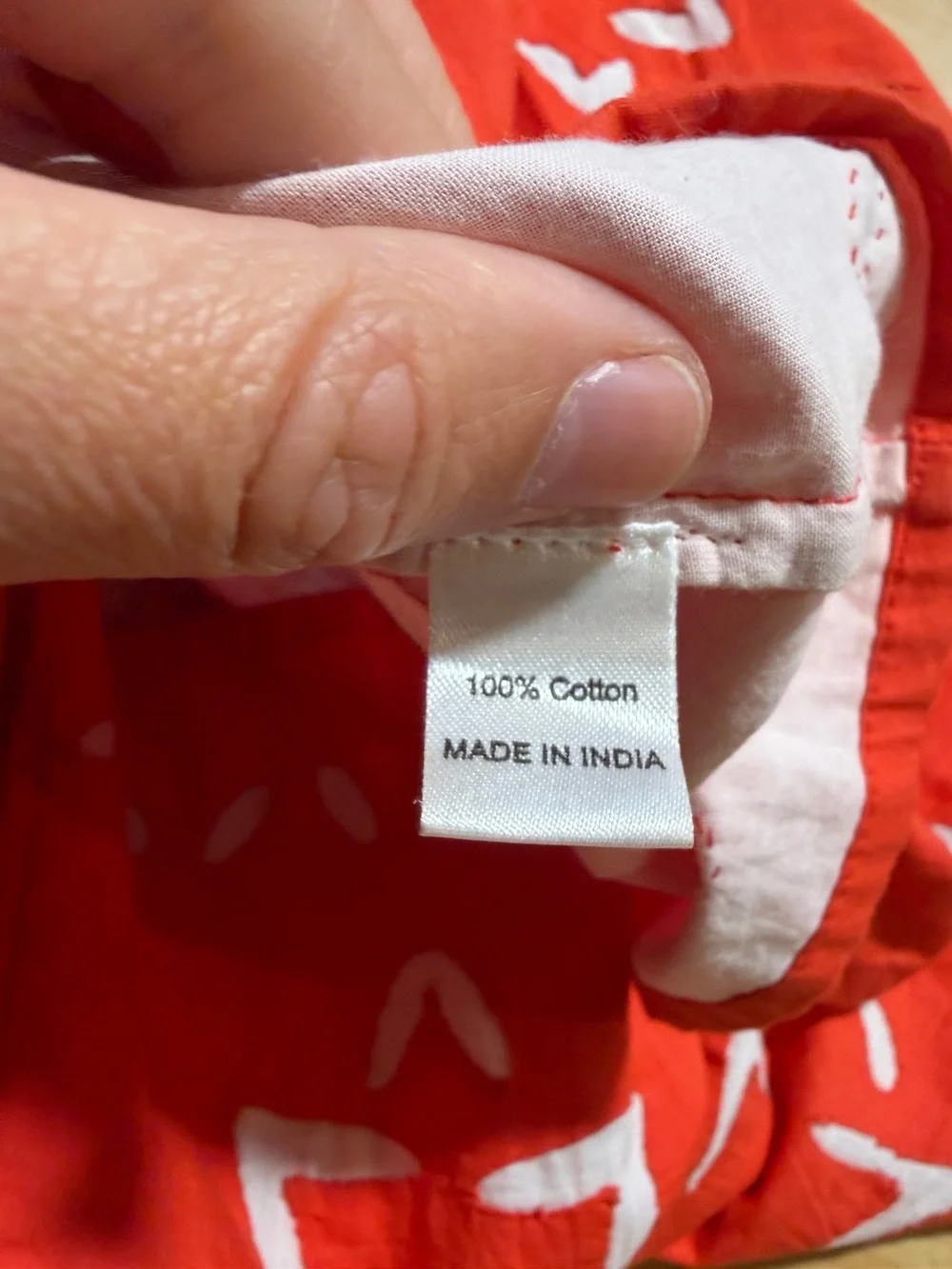 Anthropologie‎ Banjanan Red with Inlaid Embroiderey Mini Dress Poplin Cotton
